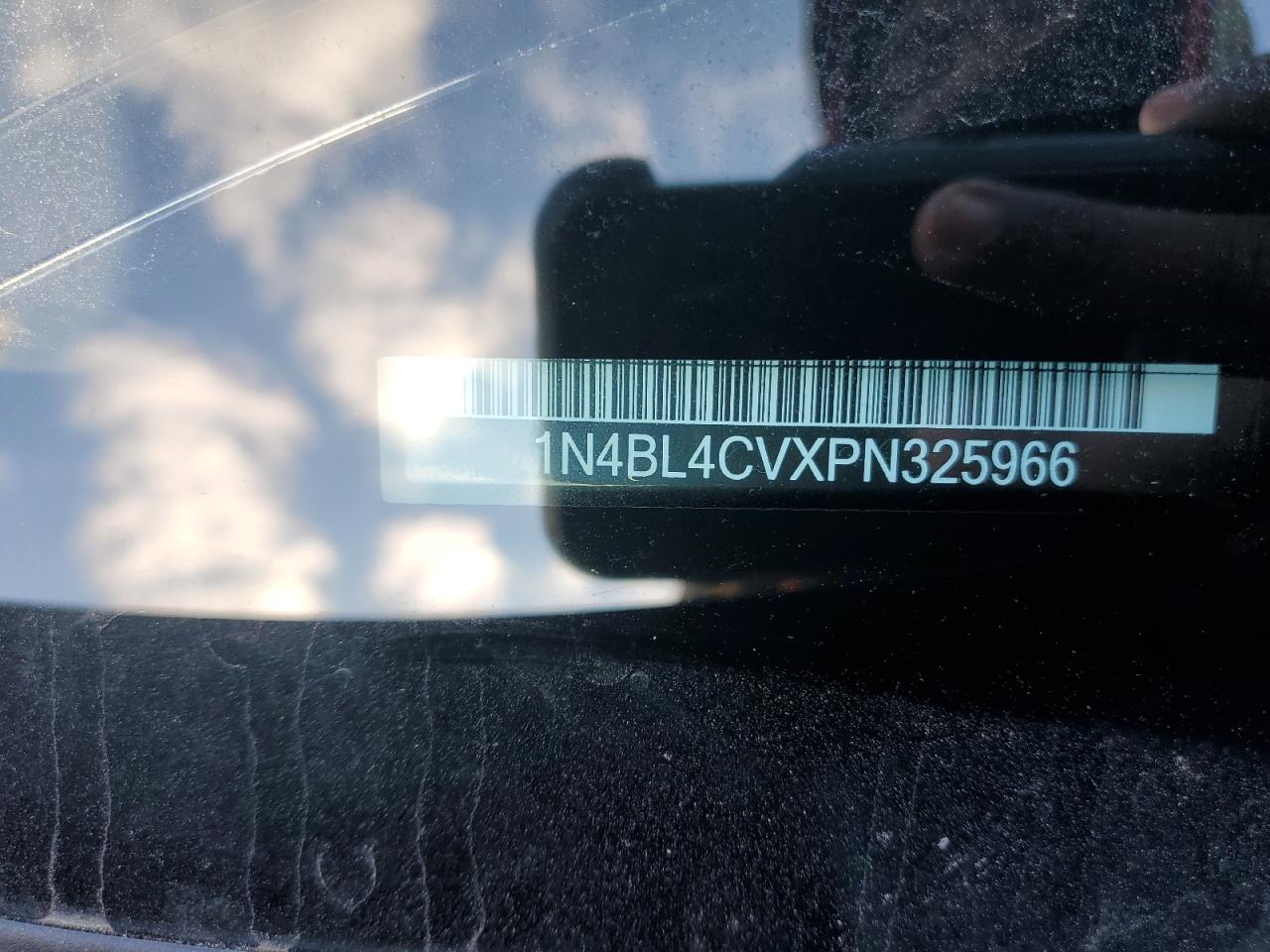 2023 NISSAN ALTIMA SR VIN:1N4BL4CVXPN325966