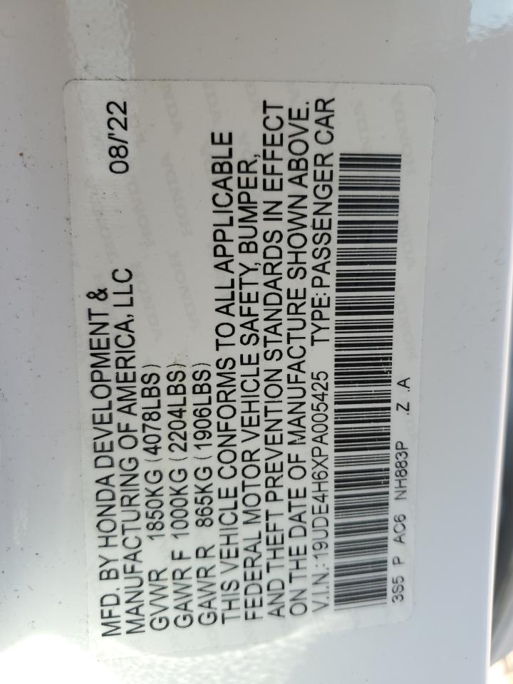 2023 ACURA INTEGRA A-SPEC TECH VIN:19UDE4H6XPA005425