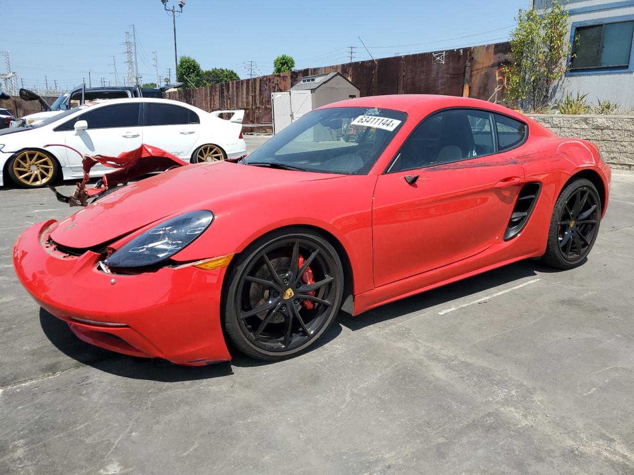 2022 PORSCHE CAYMAN S VIN:WP0AB2A86NS263183