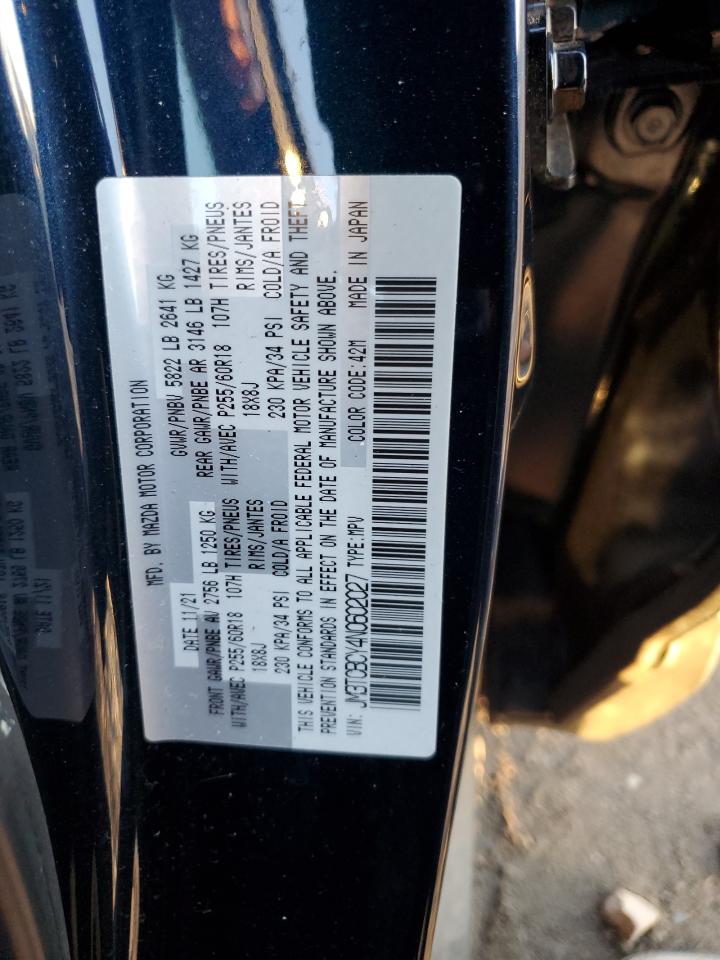 2022 MAZDA CX-9 TOURING VIN:JM3TCBCY4N0602027