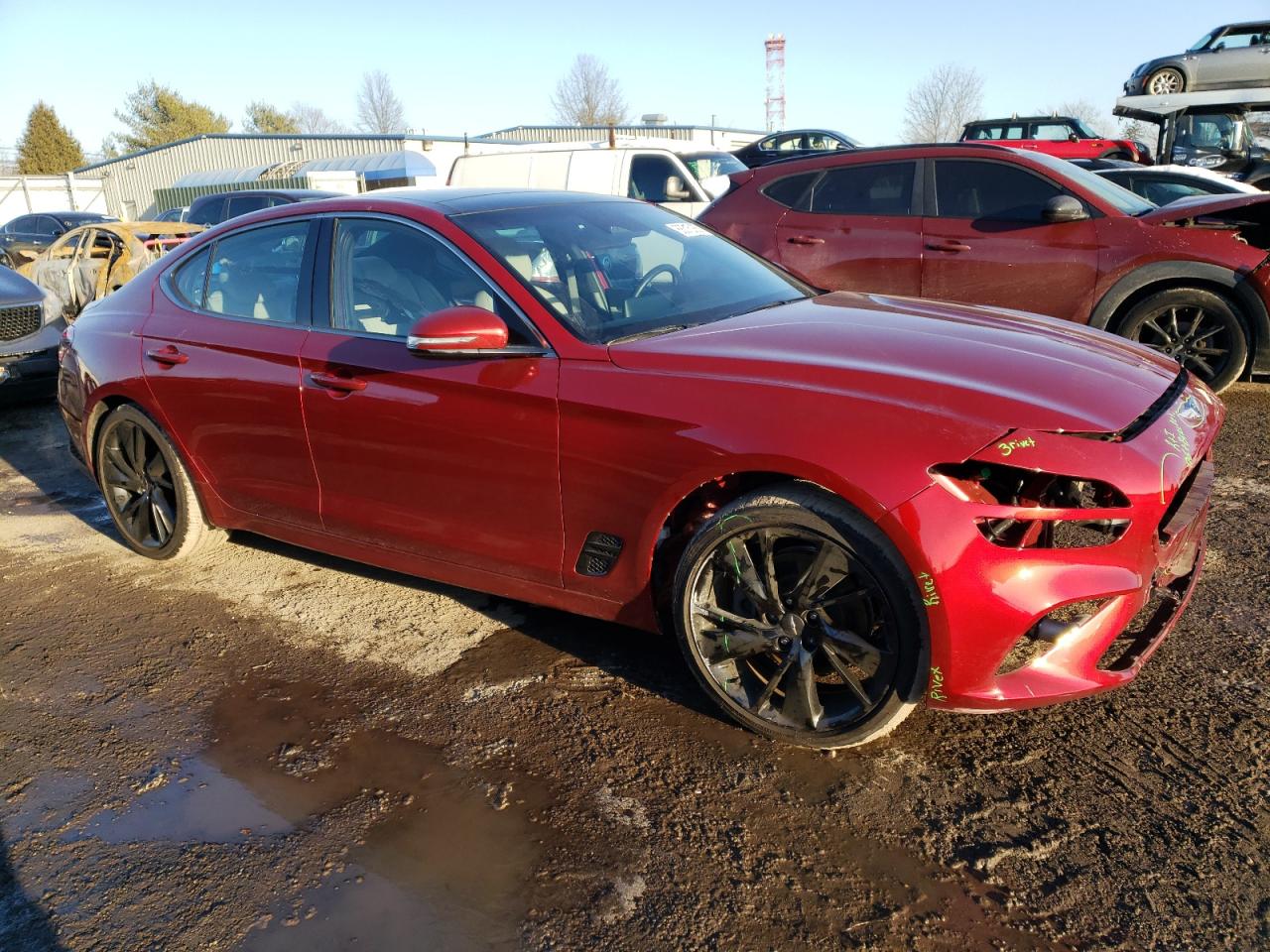 2023 GENESIS G70 BASE VIN:KMTG34TA3PU105945