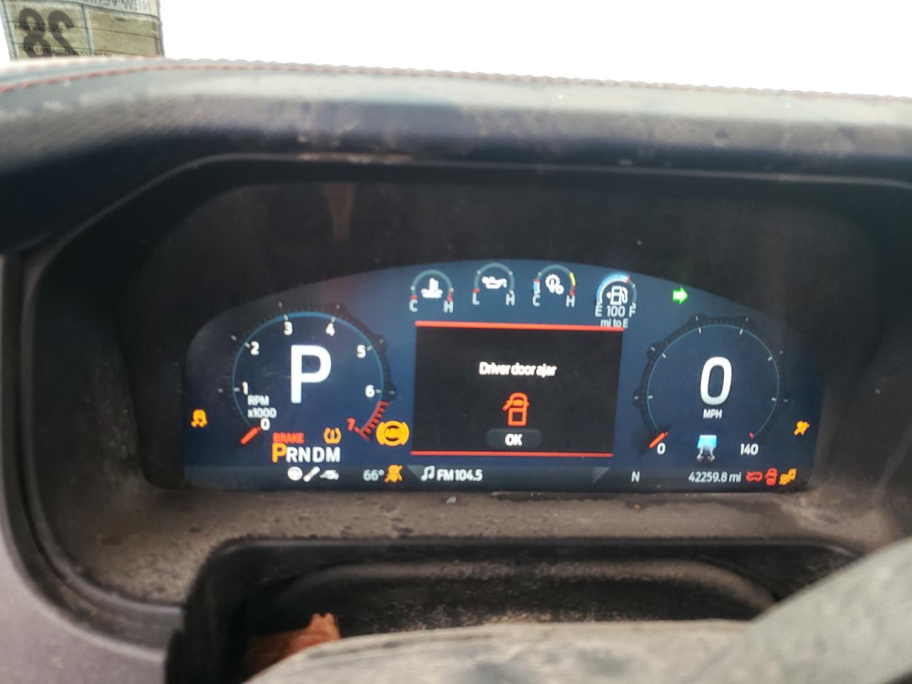 2023 FORD BRONCO RAPTOR VIN:1FMEE5JR0PLA89493
