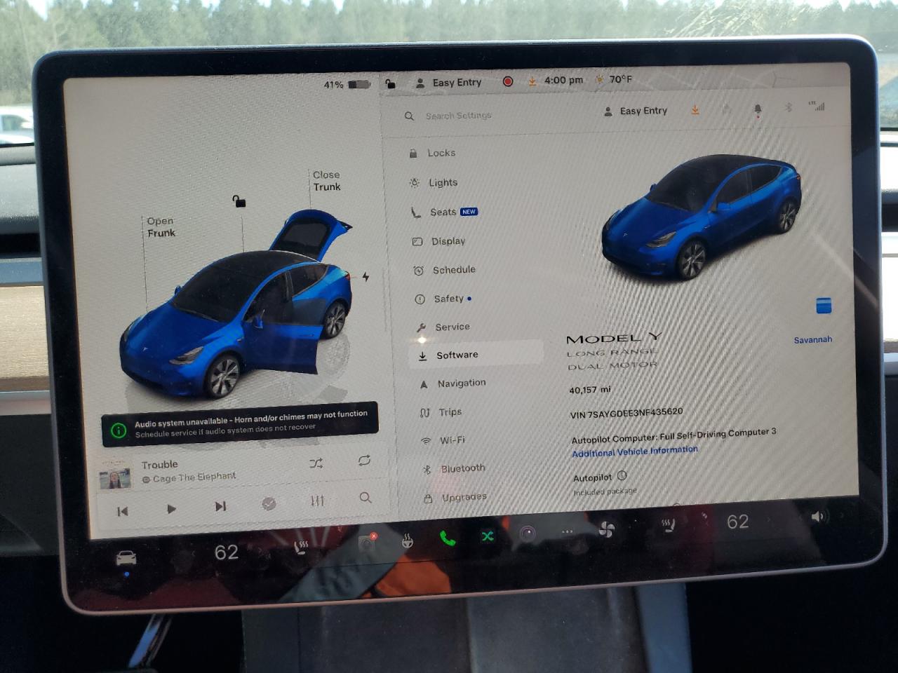2022 TESLA MODEL Y  VIN:7SAYGDEE3NF435620