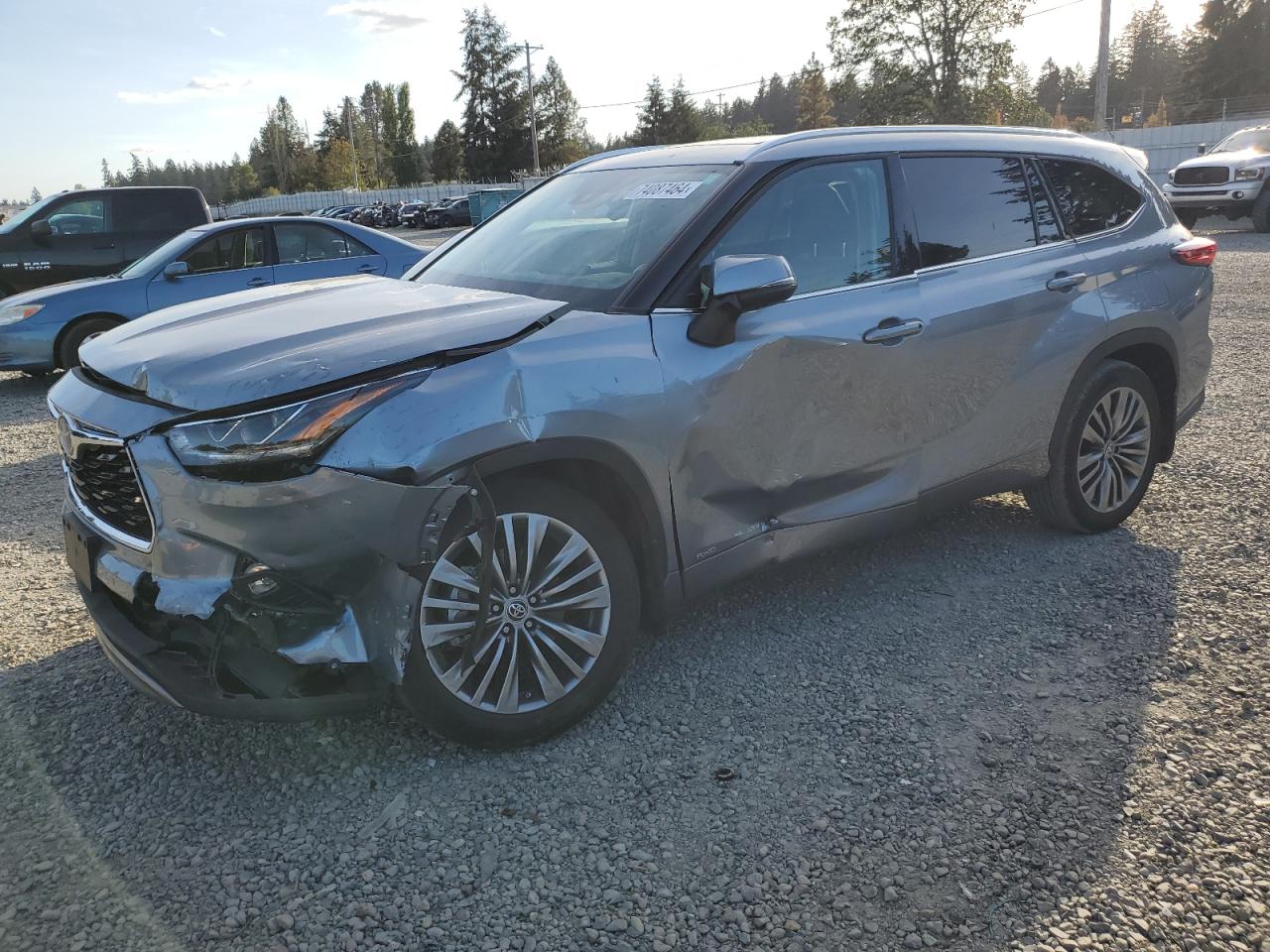 2022 TOYOTA HIGHLANDER HYBRID PLATINUM VIN:5TDEBRCH7NS085753