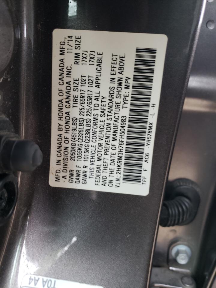 2023 HONDA CR-V EXL VIN:2HKRM3H76FH504983