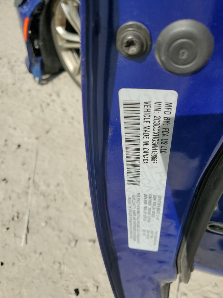 2022 DODGE CHARGER GT VIN:2C3CDXHG5NH138667