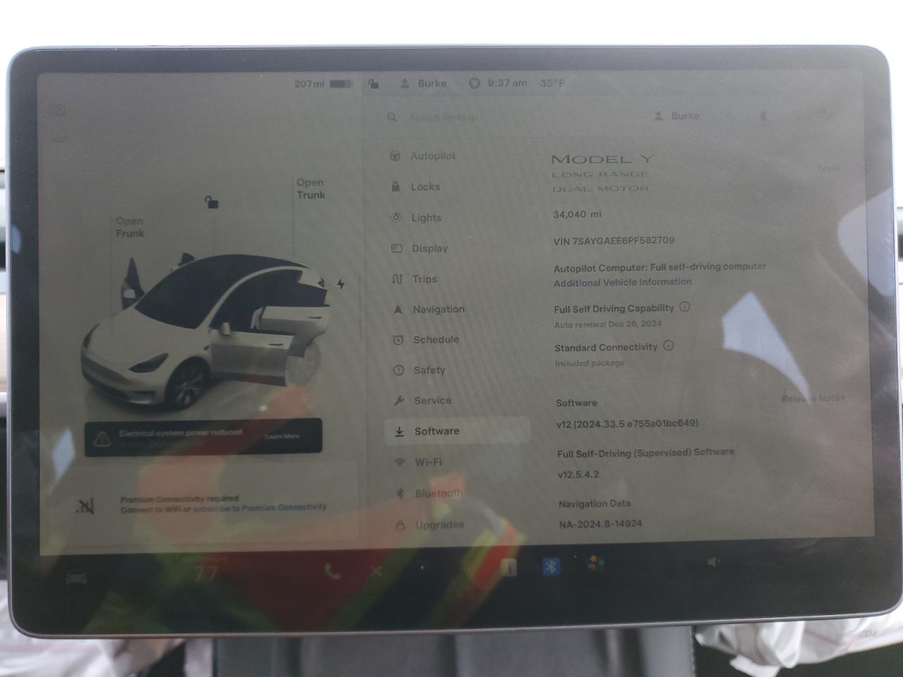 2023 TESLA MODEL Y  VIN:7SAYGAEE6PF582709