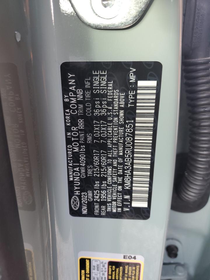 2024 HYUNDAI KONA SE VIN:KM8HA3AB5RU087851