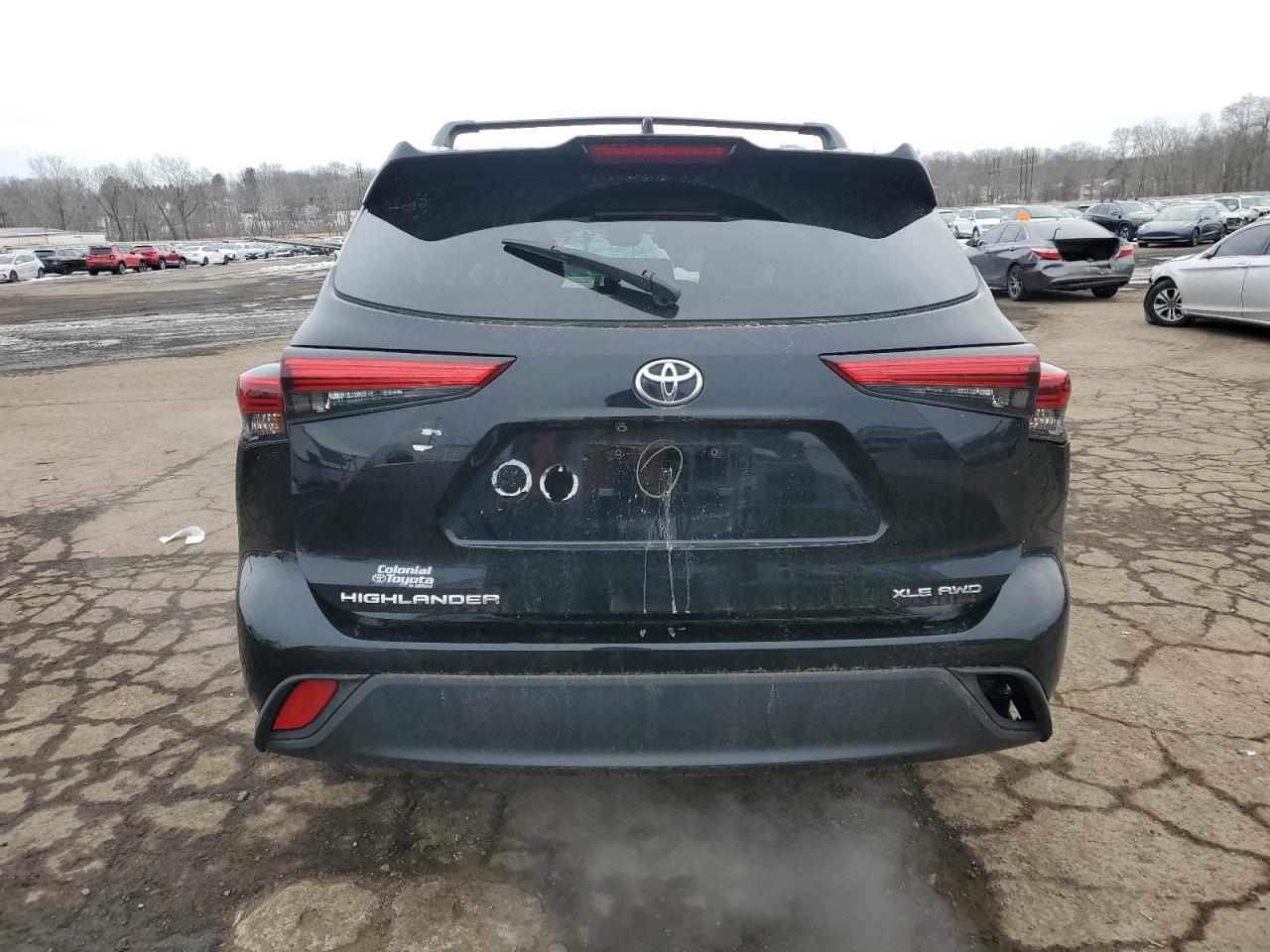 2022 TOYOTA HIGHLANDER XLE VIN:5TDHZRBH3NS255746