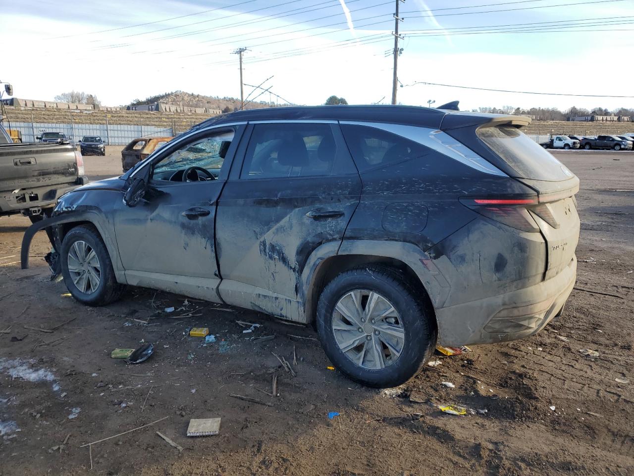 2022 HYUNDAI TUCSON BLUE VIN:KM8JBCA12NU050594