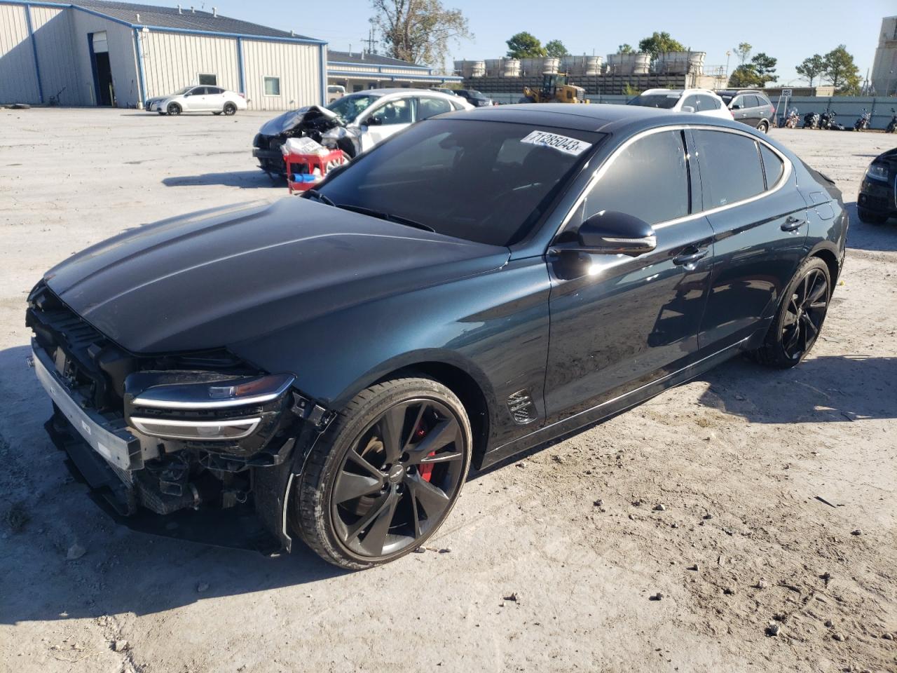 2022 GENESIS G70 BASE VIN:KMTG54TE7NU102007