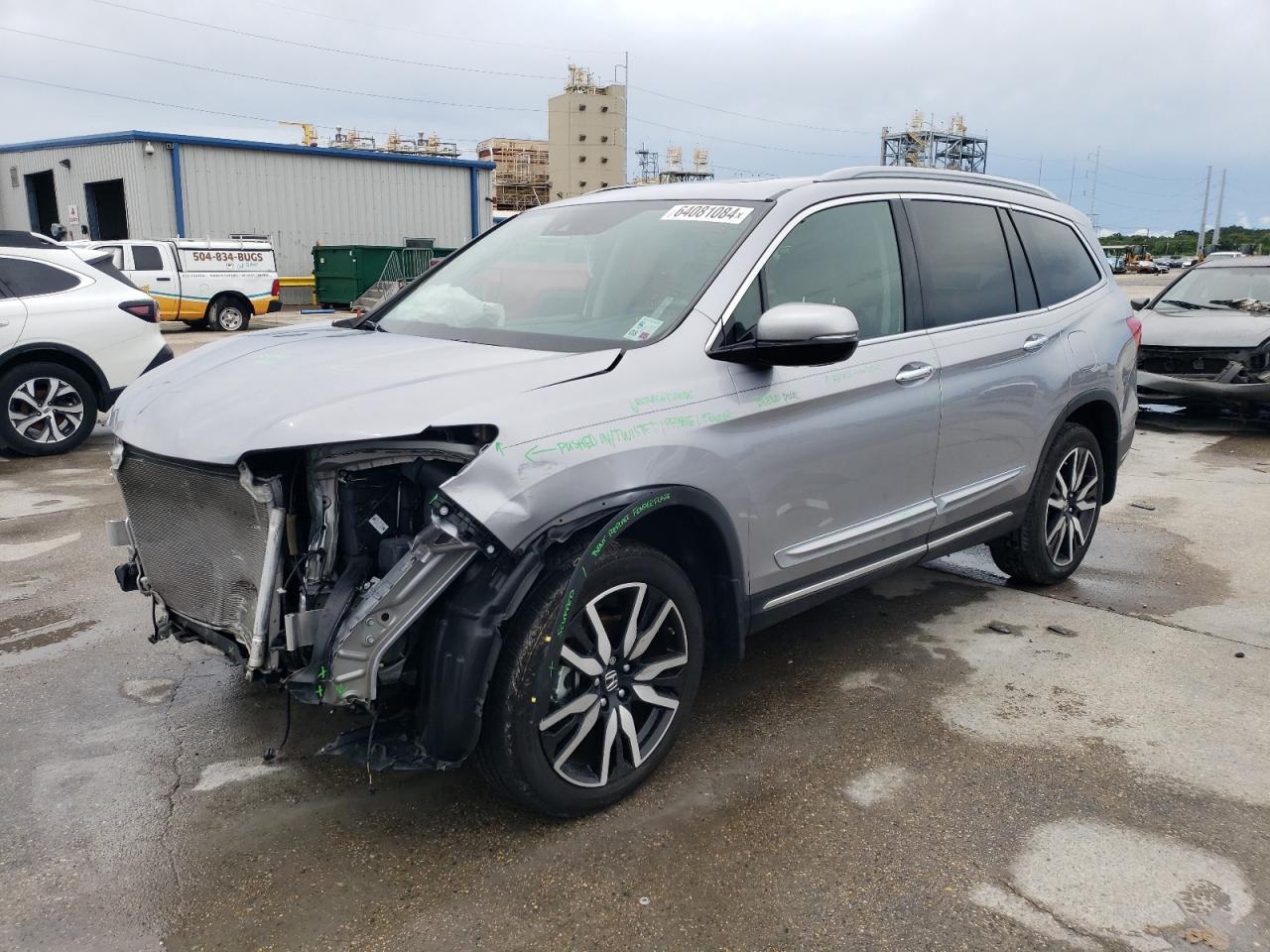 2022 HONDA PILOT ELITE VIN:5FNYF6H07NB024183