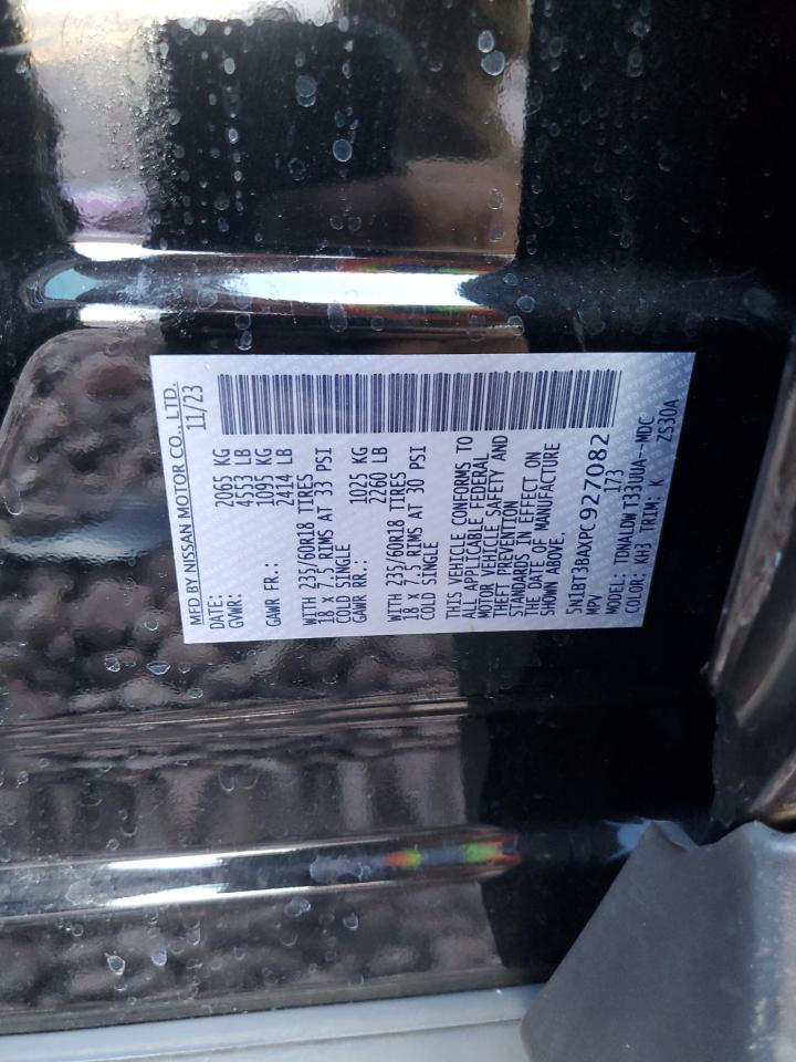 2023 NISSAN ROGUE SV VIN:5N1BT3BAXPC927082
