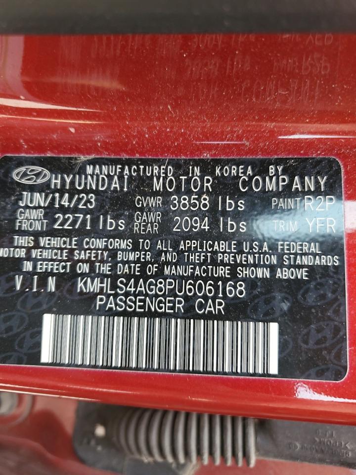 2023 HYUNDAI ELANTRA SEL VIN:KMHLS4AG8PU606168