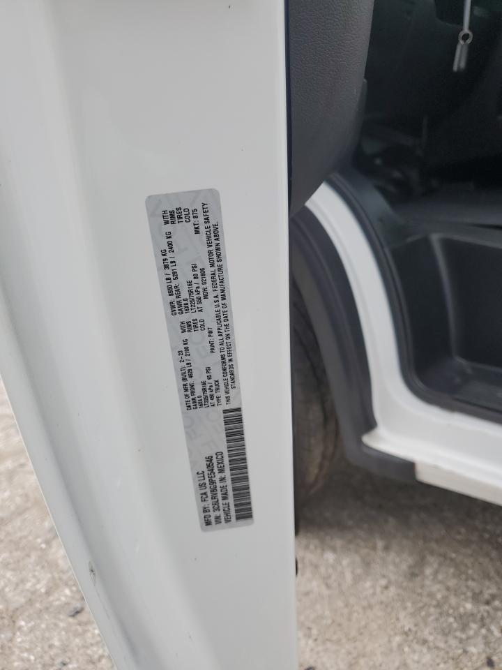 2023 RAM PROMASTER 1500 1500 HIGH VIN:3C6LRVBG9PE540546