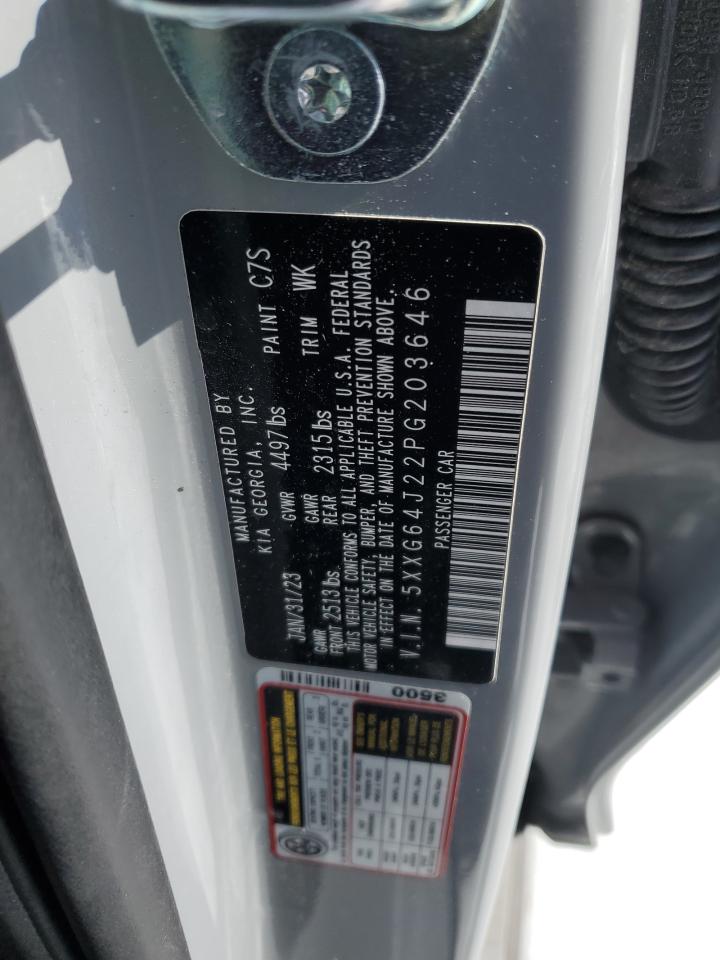 2023 KIA K5 GT LINE VIN:5XXG64J22PG203646