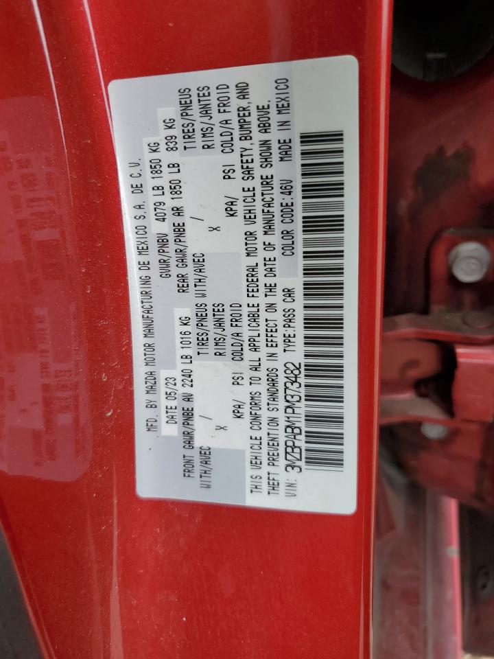 2023 MAZDA 3 SELECT VIN:3MZBPABM1PM373482