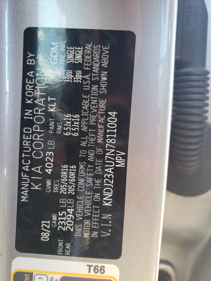 2022 KIA SOUL LX VIN:KNDJ23AU7N7811004