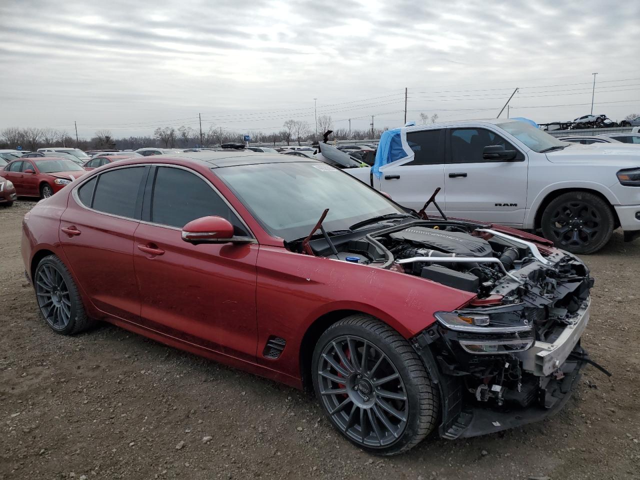 2022 GENESIS G70 BASE VIN:KMTG54TE4NU088387