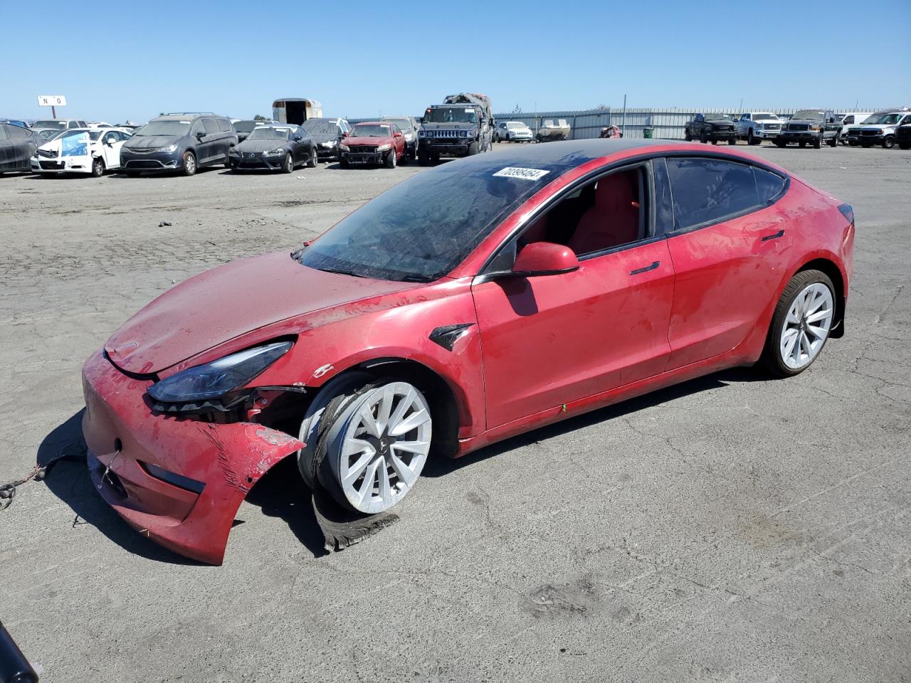 2022 TESLA MODEL 3  VIN:5YJ3E1EB3NF295697