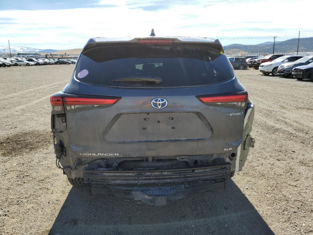 2022 TOYOTA HIGHLANDER HYBRID XLE VIN:5TDGBRCH8NS548539