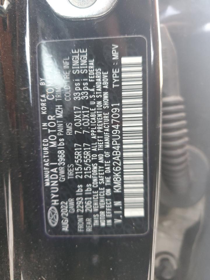 2023 HYUNDAI KONA SEL VIN:KM8K62AB4PU947091