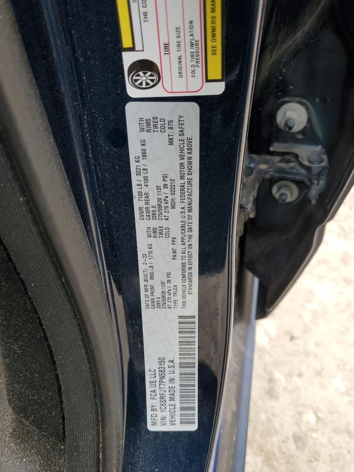 2023 RAM 1500 LARAMIE VIN:1C6SRFJT7PN583150