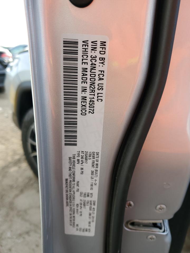 2024 JEEP COMPASS TRAILHAWK VIN:3C4NJDDN2RT145072