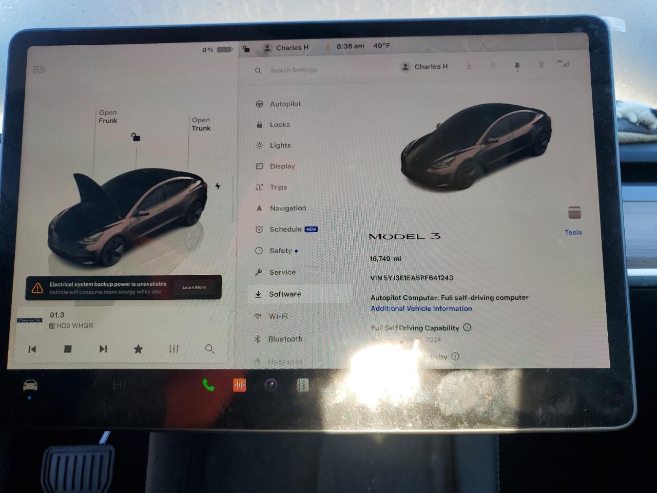 2023 TESLA MODEL 3  VIN:5YJ3E1EA5PF641243