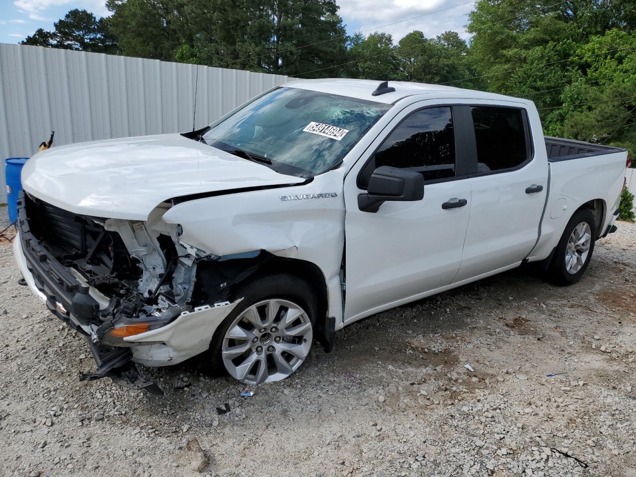 2022 CHEVROLET SILVERADO C1500 CUSTOM VIN:1GCPABEK6NZ505819