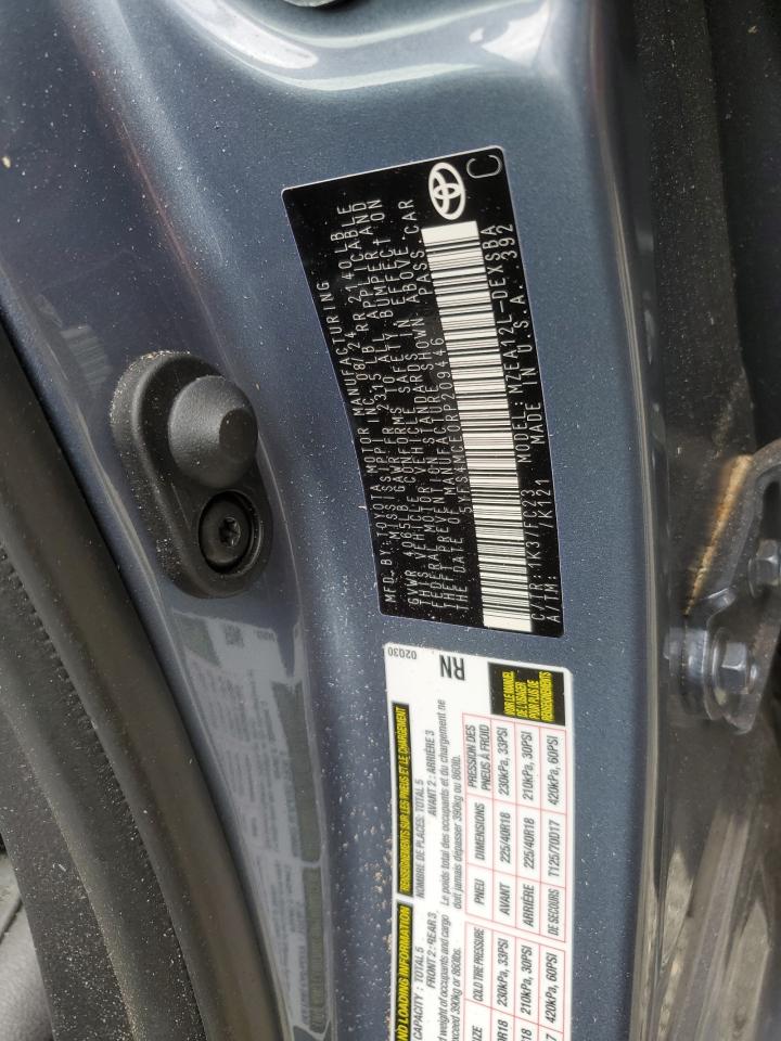 2024 TOYOTA COROLLA SE VIN:5YFS4MCE0RP209446