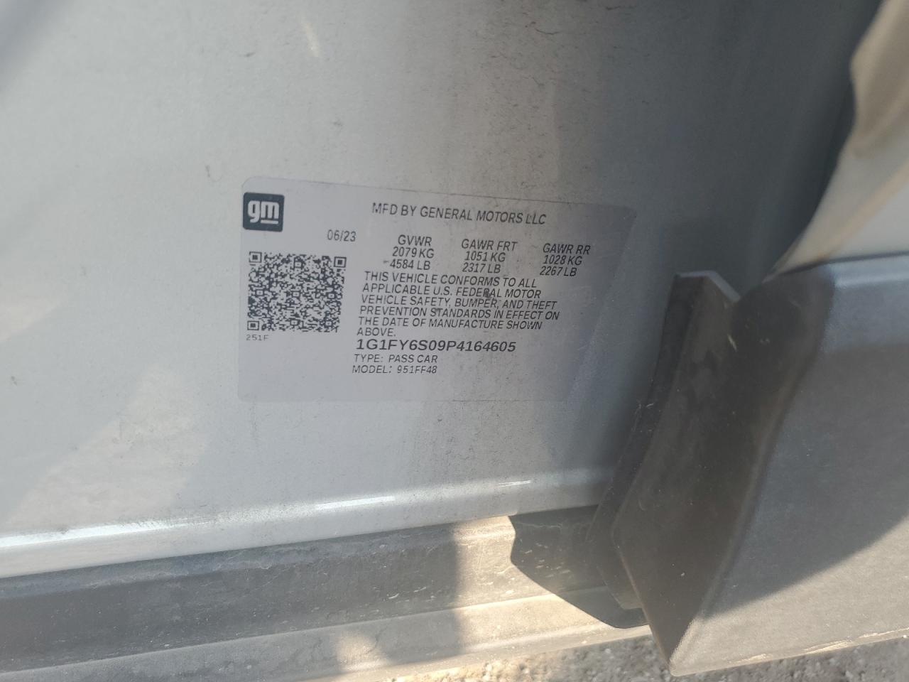 2023 CHEVROLET BOLT EUV LT VIN:1G1FY6S09P4164605