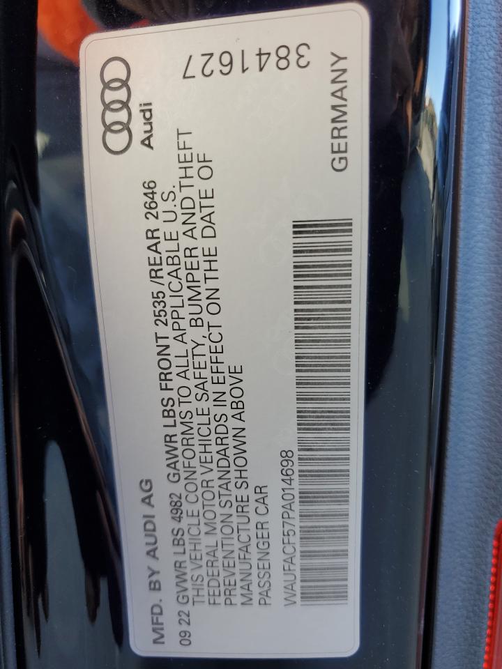 2023 AUDI A5 PREMIUM PLUS 45 VIN:WAUFACF57PA014698