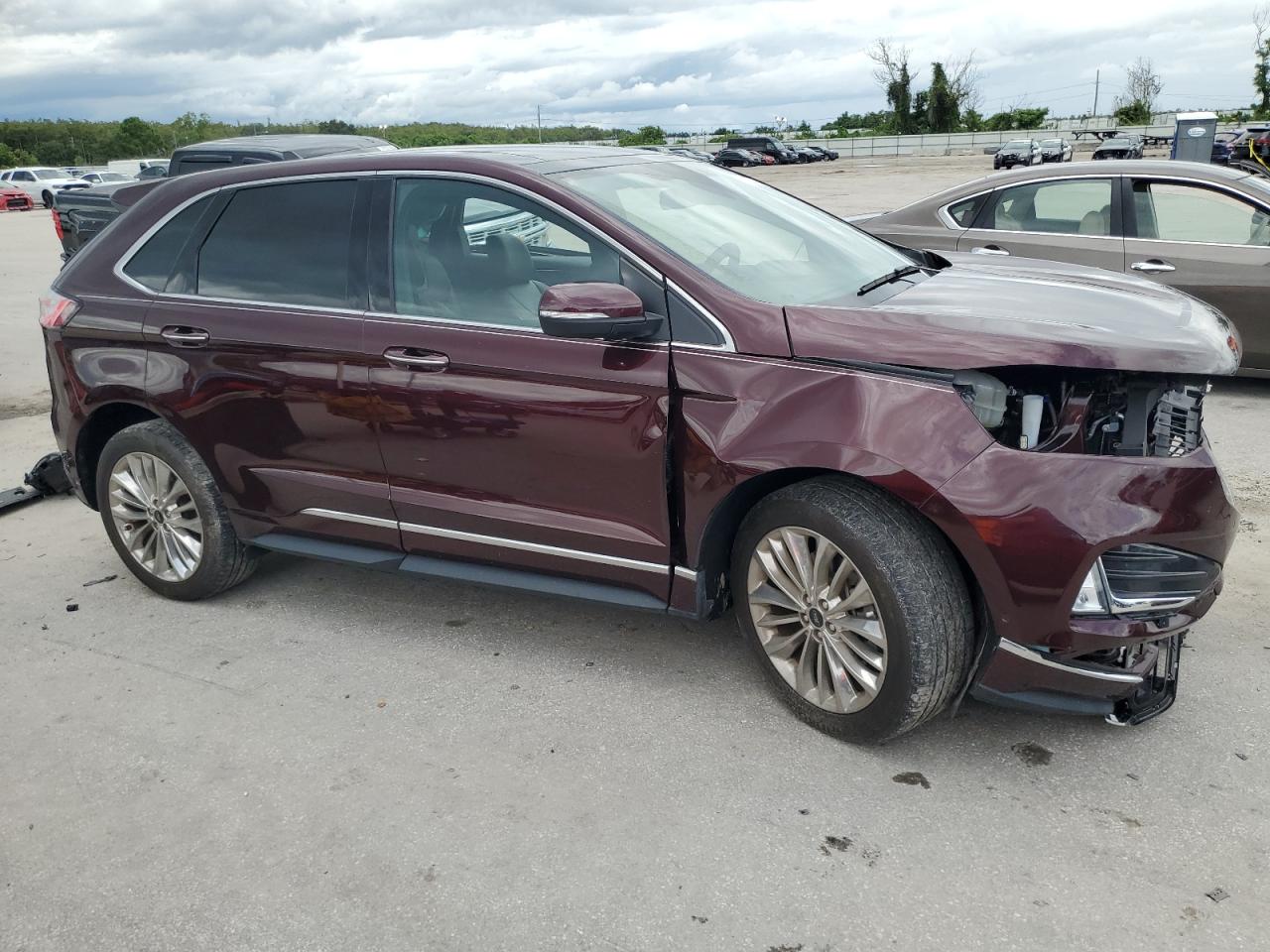 2022 FORD EDGE TITANIUM VIN:2FMPK4K94NBA96793