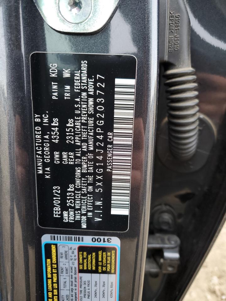 2023 KIA K5 LXS VIN:5XXG14J24PG203727