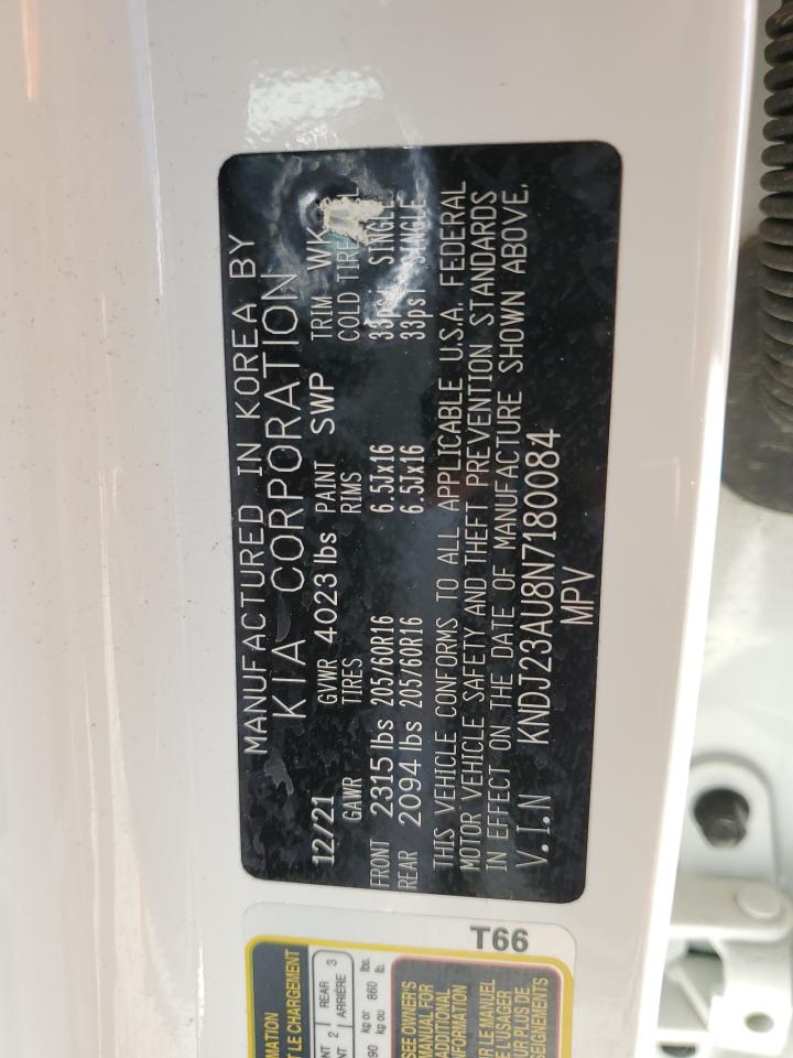 2022 KIA SOUL LX VIN:KNDJ23AU8N7180084