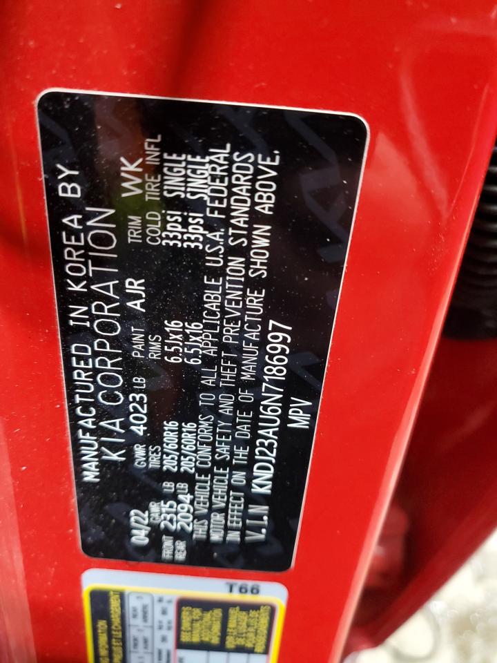 2022 KIA SOUL LX VIN:KNDJ23AU6N7186997