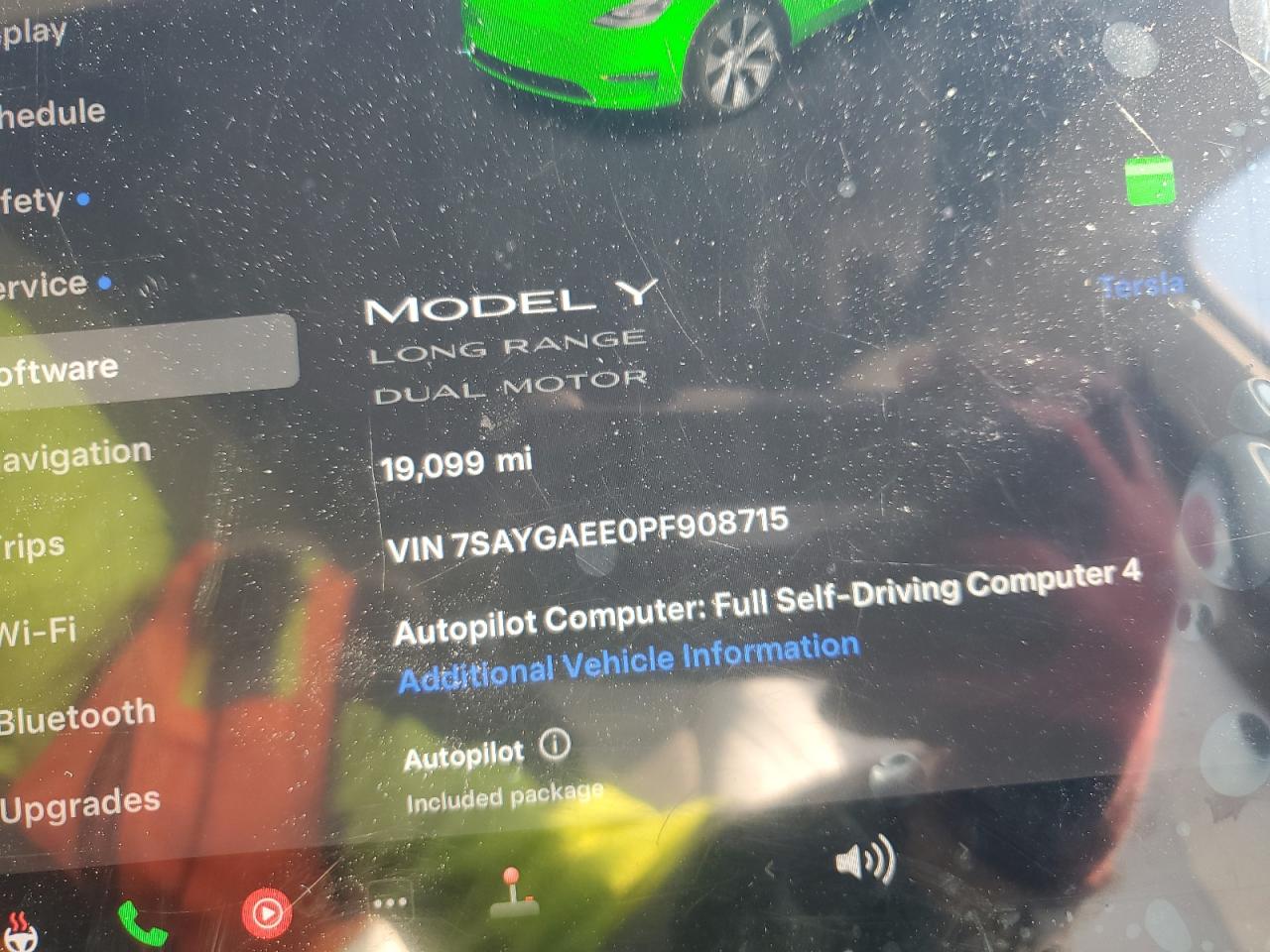 2023 TESLA MODEL Y  VIN:7SAYGAEE0PF908715