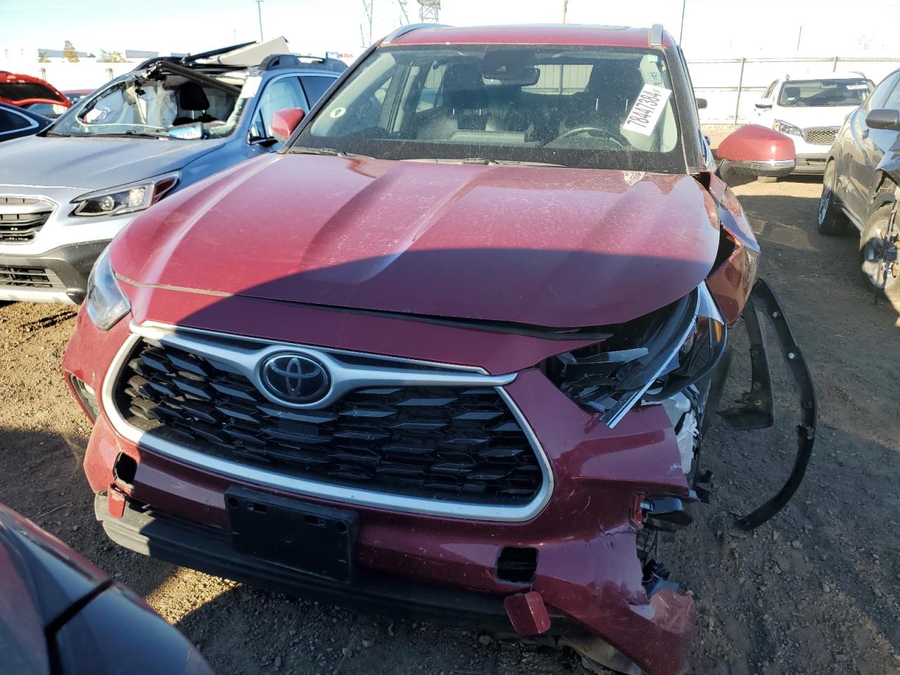 2022 TOYOTA HIGHLANDER XLE VIN:5TDGZRBH9NS193328