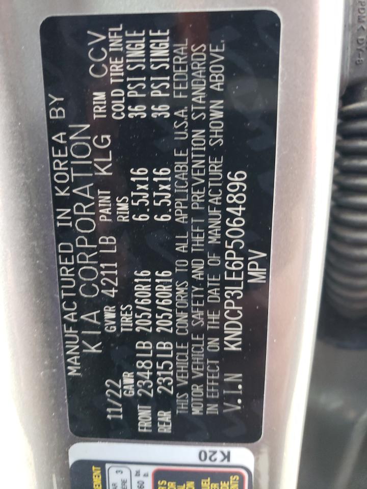 2023 KIA NIRO LX VIN:KNDCP3LE6P5064896
