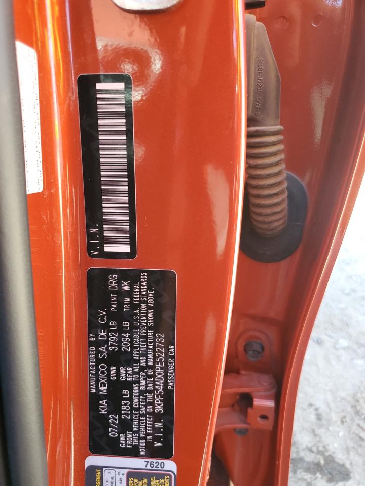 2023 KIA FORTE GT LINE VIN:3KPF54AD0PE522732