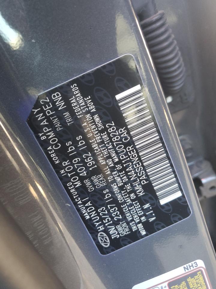 2023 HYUNDAI ELANTRA LIMITED VIN:KMHLN4AJ1PU078282