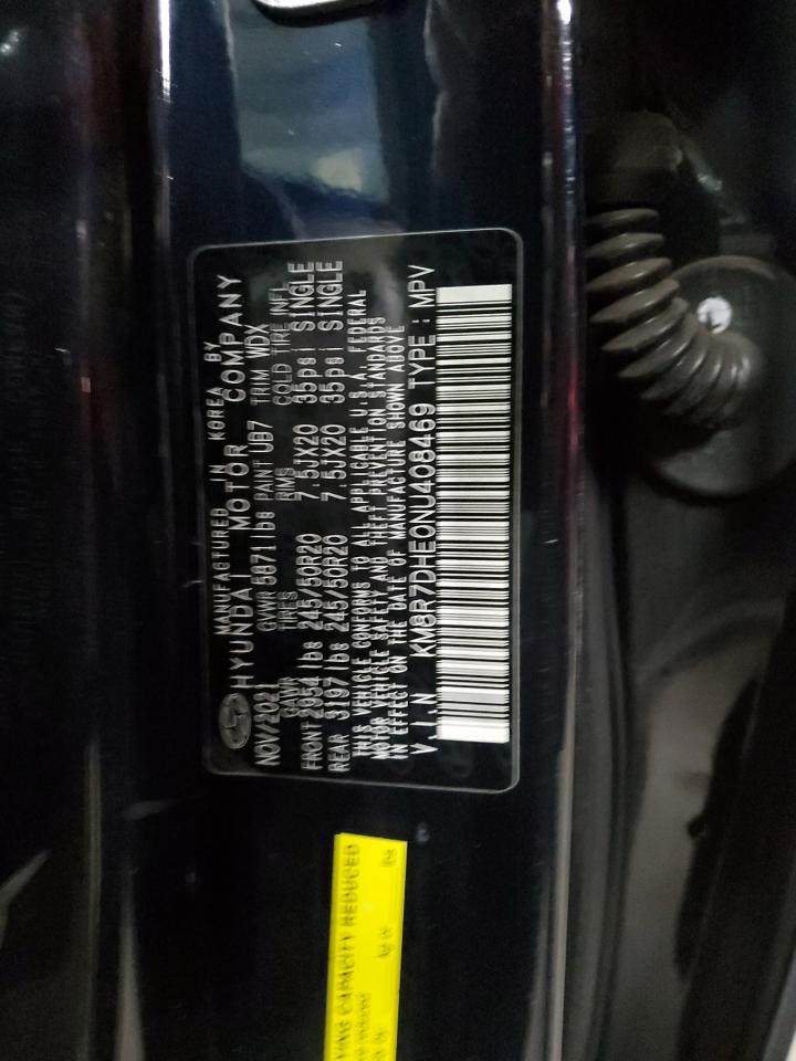 2022 HYUNDAI PALISADE CALLIGRAPHY VIN:KM8R7DHE0NU408469