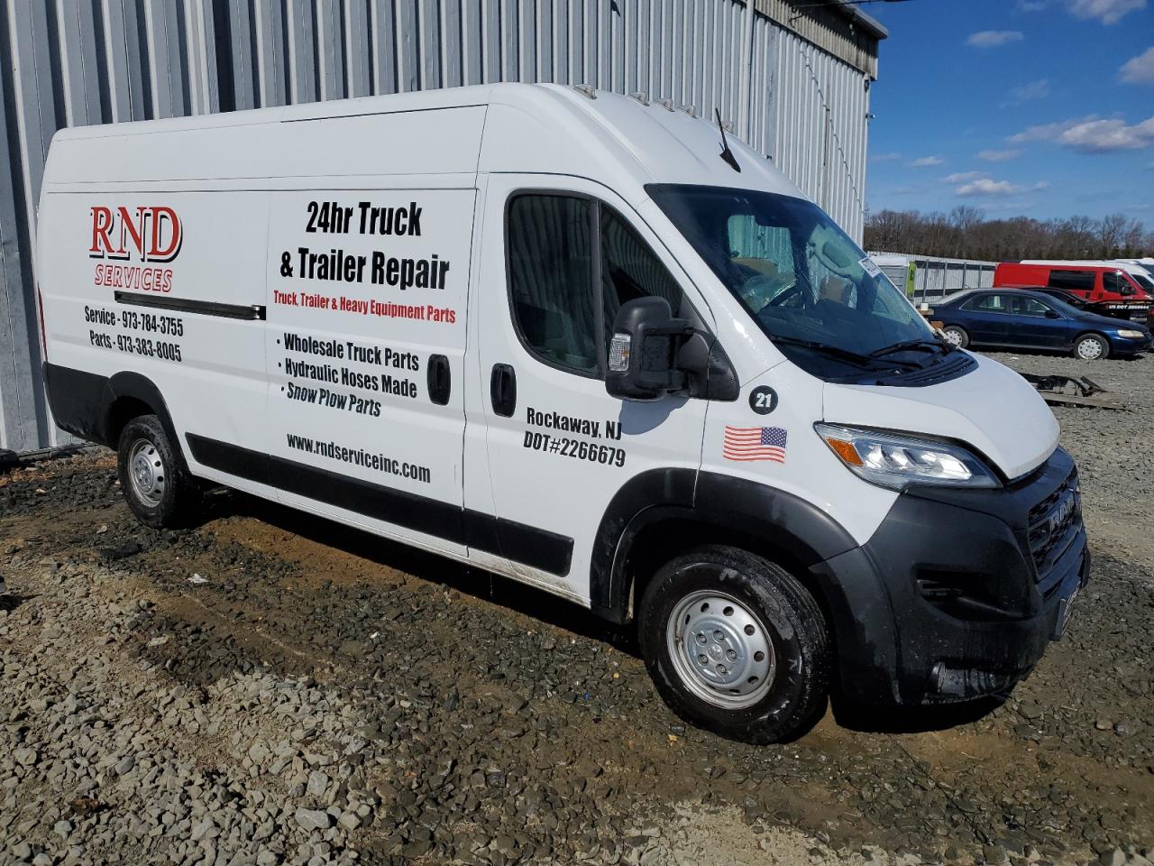 2023 RAM PROMASTER 3500 3500 HIGH VIN:3C6MRVJG5PE530120