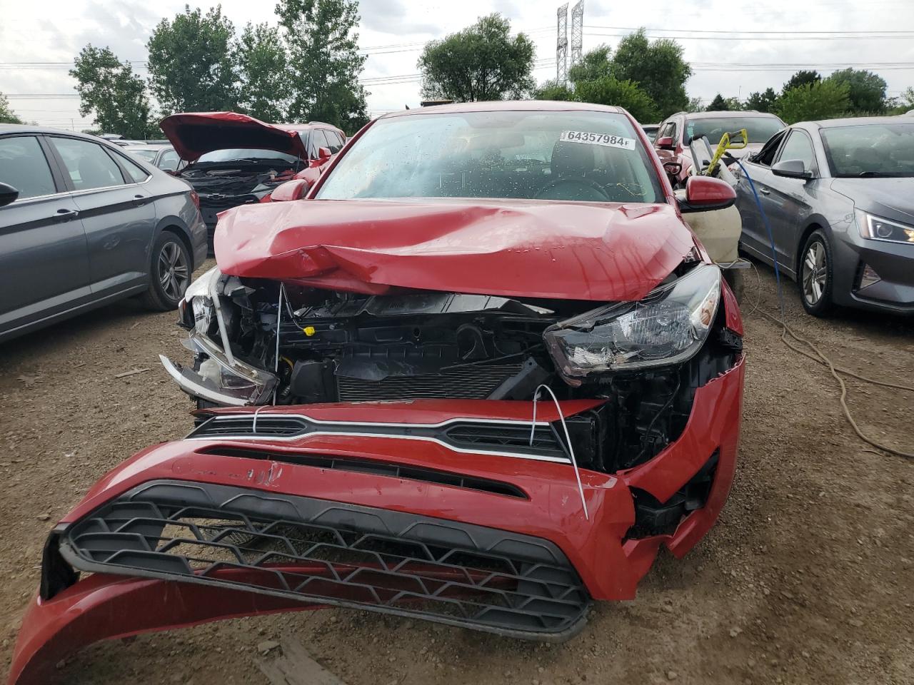 2022 KIA RIO LX VIN:3KPA24AD0NE483513