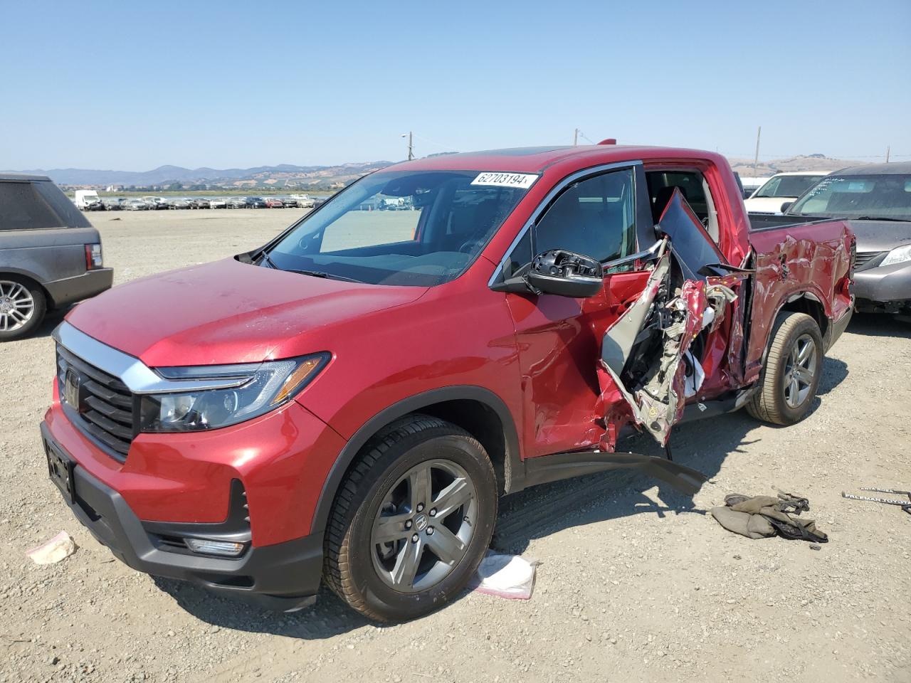 2023 HONDA RIDGELINE RTL VIN:5FPYK3F55PB002217