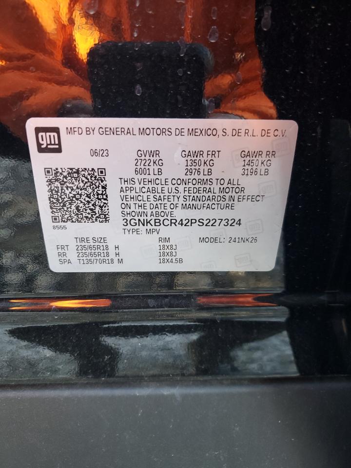 2023 CHEVROLET BLAZER 2LT VIN:3GNKBCR42PS227324