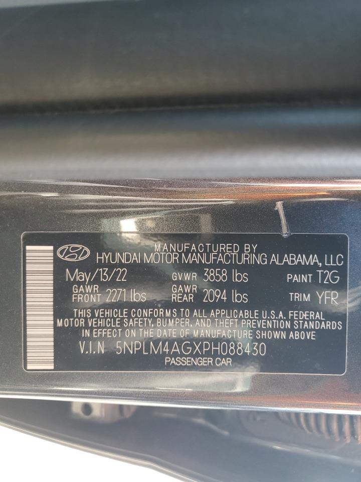 2023 HYUNDAI ELANTRA SEL VIN:5NPLM4AGXPH088430