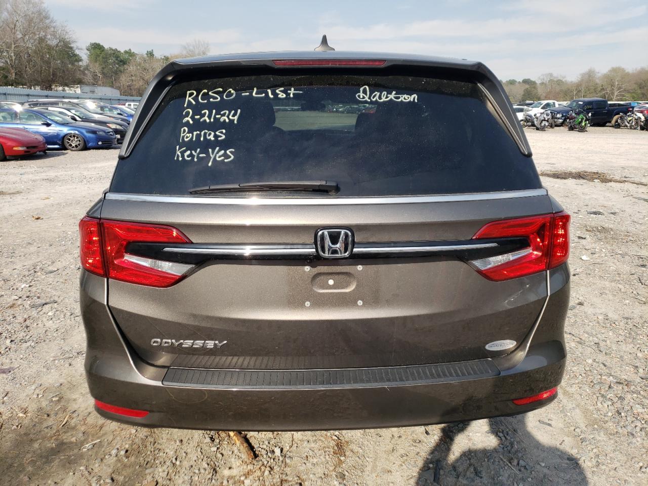 2022 HONDA ODYSSEY EX VIN:5FNRL6H58NB003982