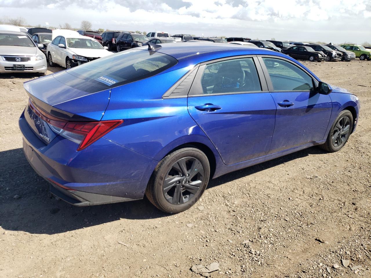 2022 HYUNDAI ELANTRA BLUE VIN:KMHLM4AJ6NU032012